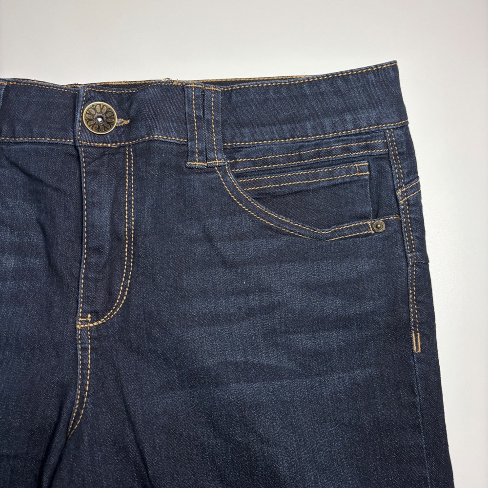 Democracy Ab solution Booty Lift Dark Wash Denim Jeans Women's 14 Stretch - Picture 3 of 11